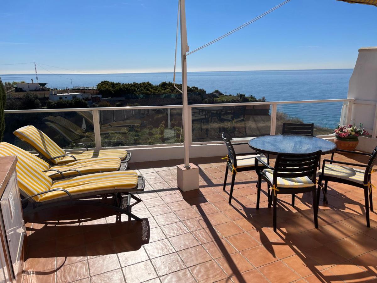 Delightful Burriana House With Magnificent Beach & Sea Views. Nerja Exterior photo